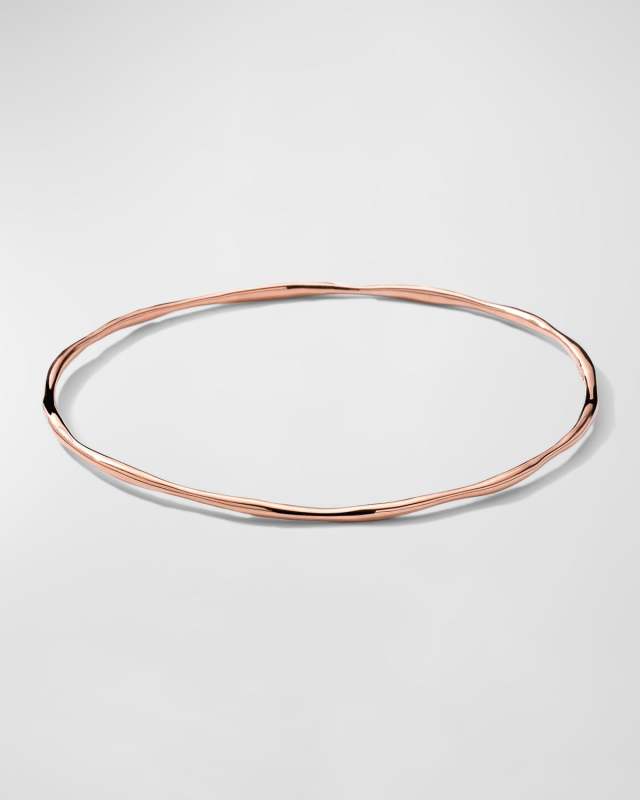 Classico 18K Rose Gold Squiggle Bangle Bracelet